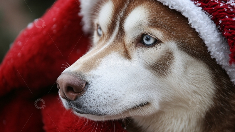 高清大图下载【趣麦麦图】哈士奇壁纸2