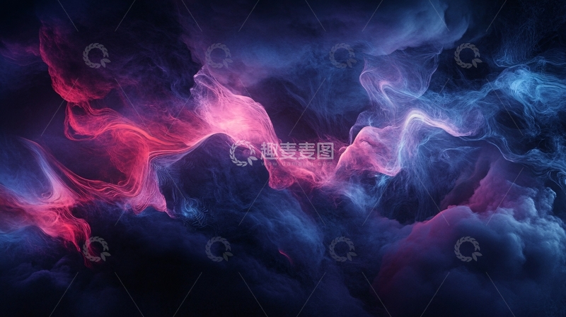 高清大图下载【趣麦麦图】炫彩烟雾纹理背景1