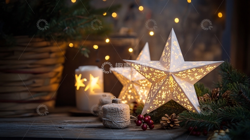 高清大图下载【趣麦麦图】小星星灯