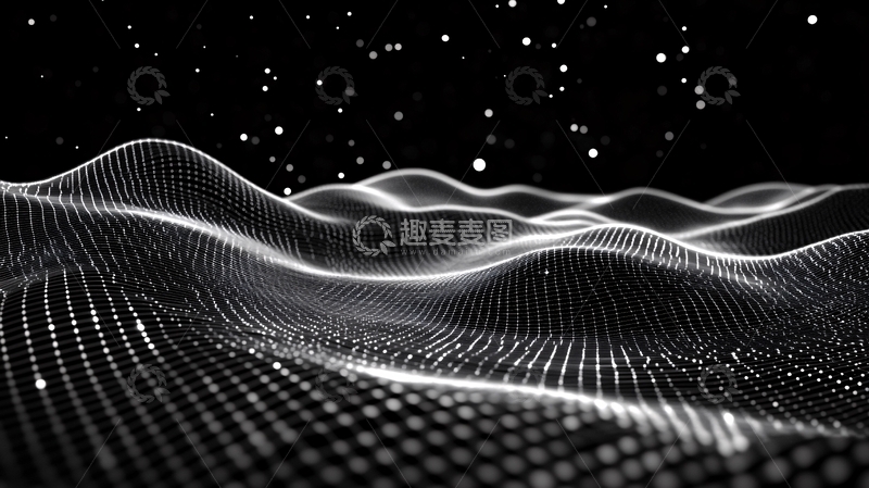 高清大图下载【趣麦麦图】黑色科技背景素材