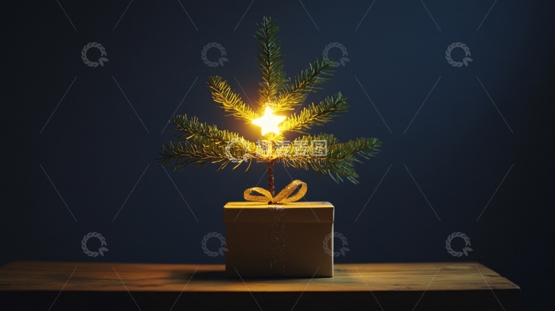 高清大图下载【趣麦麦图】礼盒圣诞树