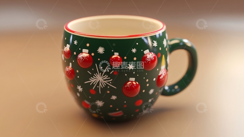 高清大图下载【趣麦麦图】圣诞马克杯