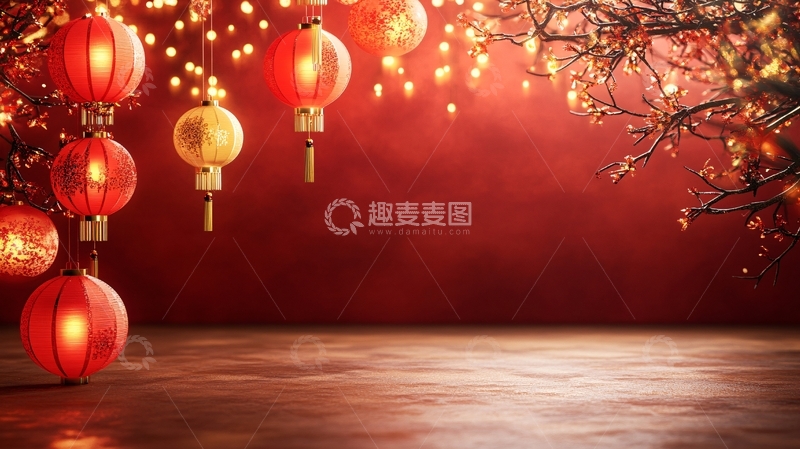 喜庆场景灯笼密布33