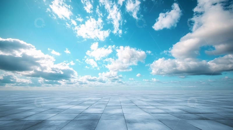高清大图下载【趣麦麦图】云海地板1