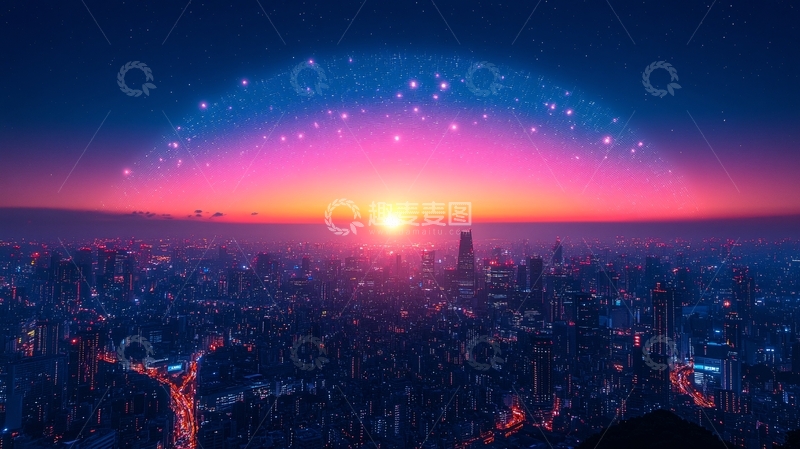 高清大图下载【趣麦麦图】创意夜景合成4