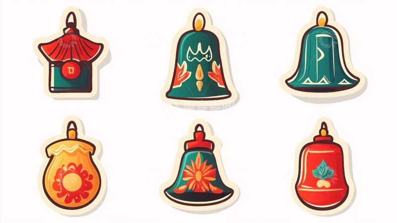 高清大图下载【趣麦麦图】铃铛插画1