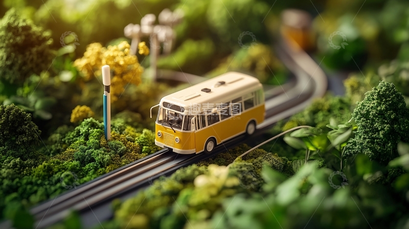 高清大图下载【趣麦麦图】马路模型特写2