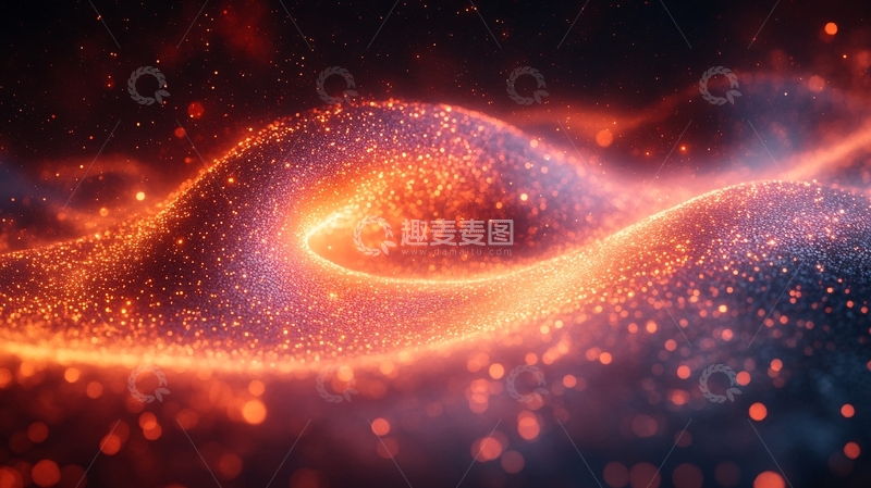 高清大图下载【趣麦麦图】金色无限科技背景22