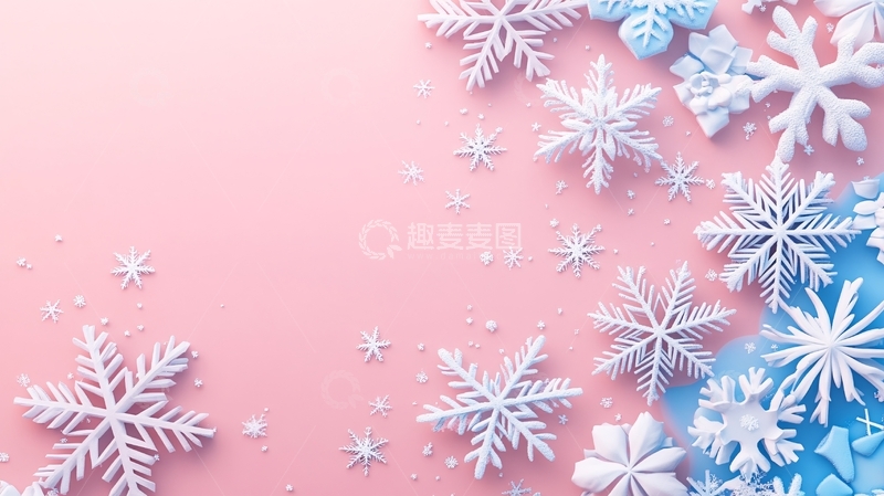 高清大图下载【趣麦麦图】剪纸雪花
