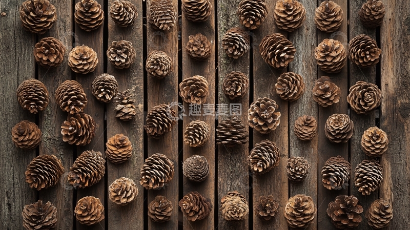 高清大图下载【趣麦麦图】松果墙纸1