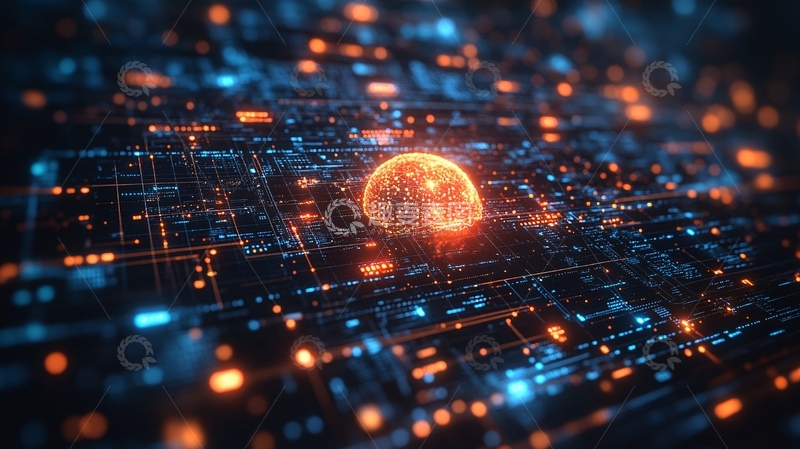 高清大图下载【趣麦麦图】科技电路运营6