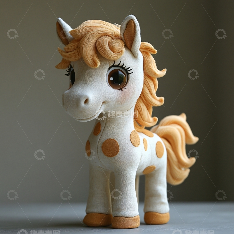 高清大图下载【趣麦麦图】原创卡通形象马