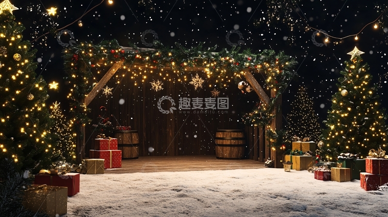 圣诞节舞台