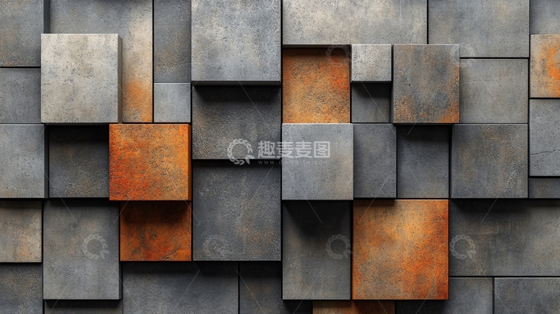 高清大图下载【趣麦麦图】立体感墙壁立体墙面3