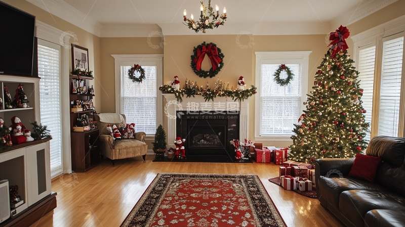 高清大图下载【趣麦麦图】圣诞居家布置