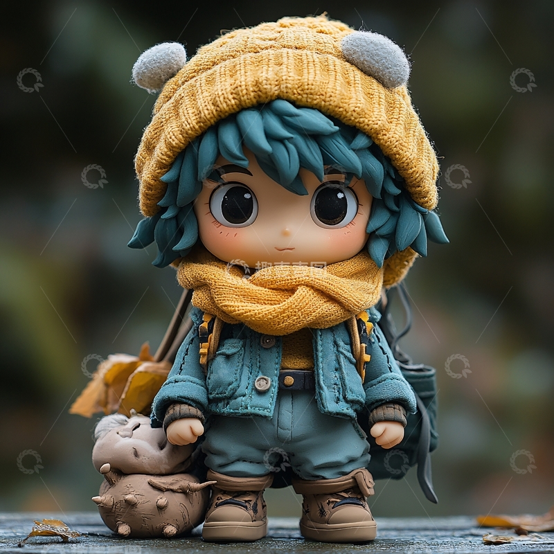 高清大图下载【趣麦麦图】盲盒手办卡通