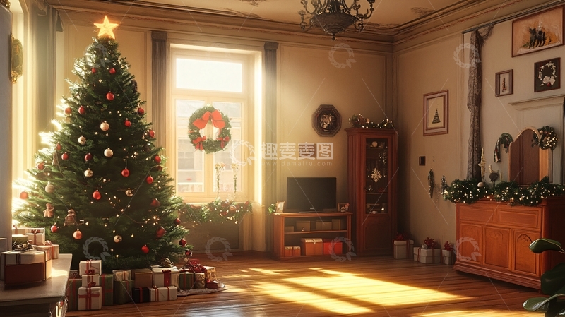 高清大图下载【趣麦麦图】温馨家园圣诞2