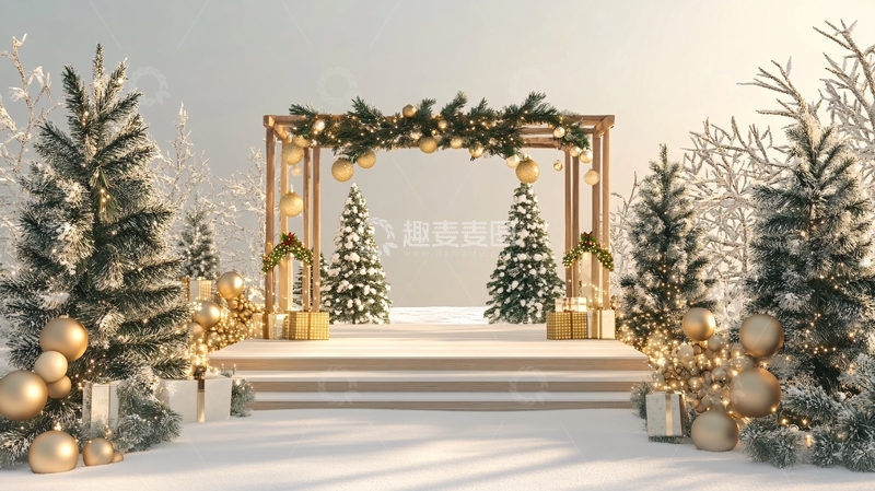 高清大图下载【趣麦麦图】圣诞舞台效果图
