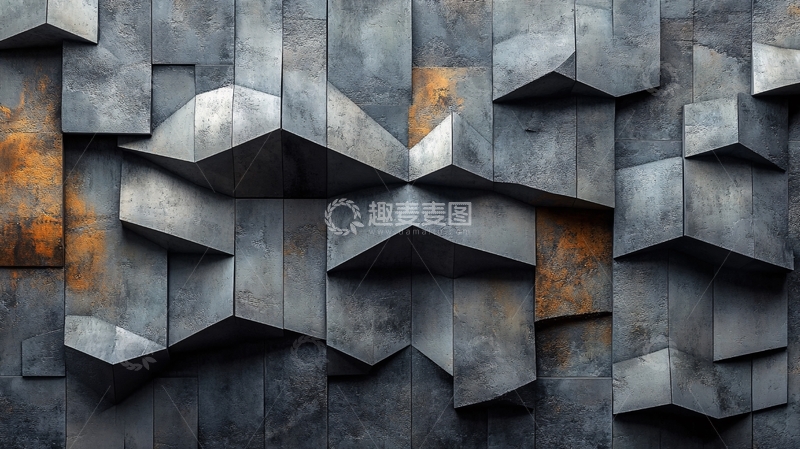 高清大图下载【趣麦麦图】立体感墙壁立体墙面4
