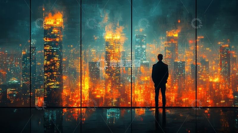 高清大图下载【趣麦麦图】城市孤独之人3