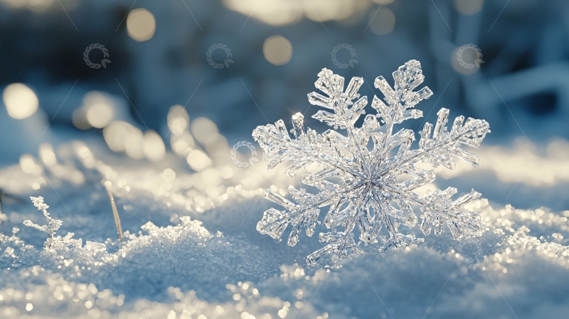 高清大图下载【趣麦麦图】唯美雪花7