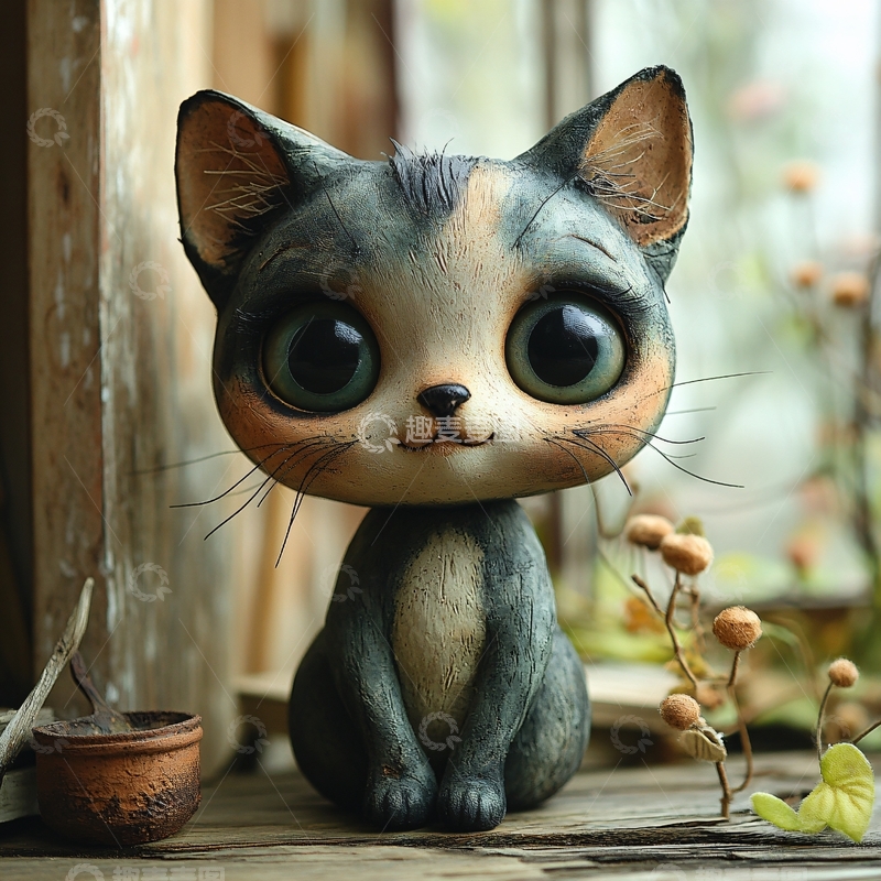 高清大图下载【趣麦麦图】卡通猫咪37