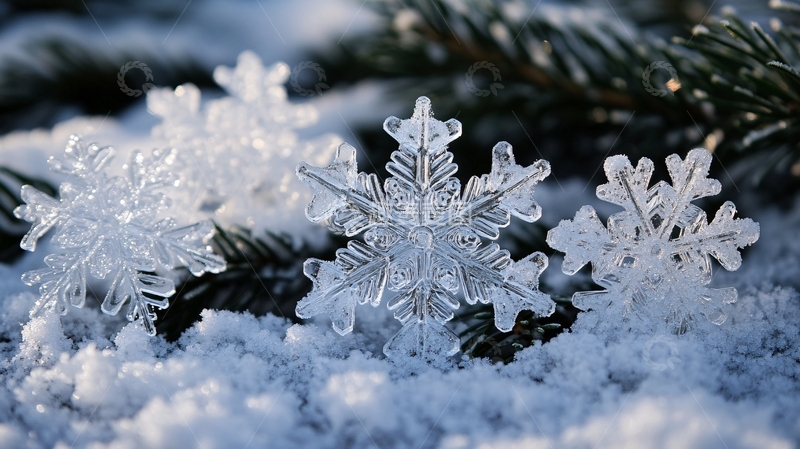 高清大图下载【趣麦麦图】唯美雪花8