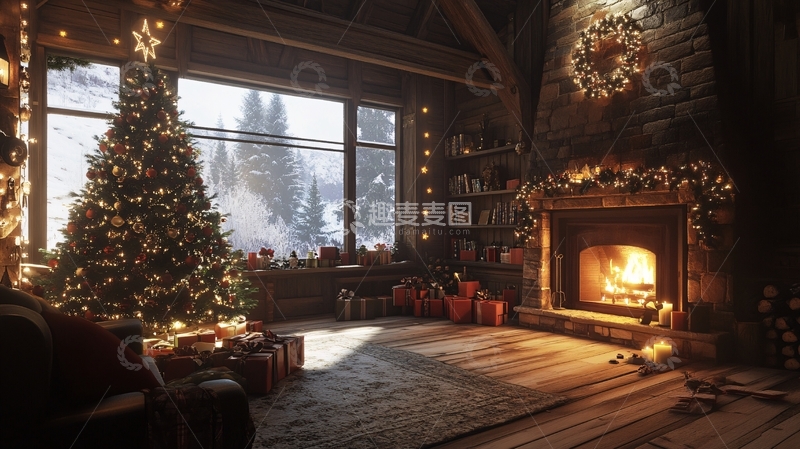 高清大图下载【趣麦麦图】温馨家园圣诞4