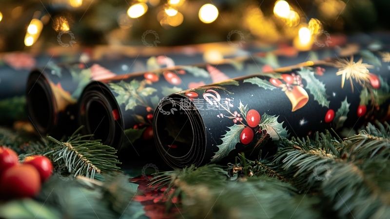 圣诞节包装纸2