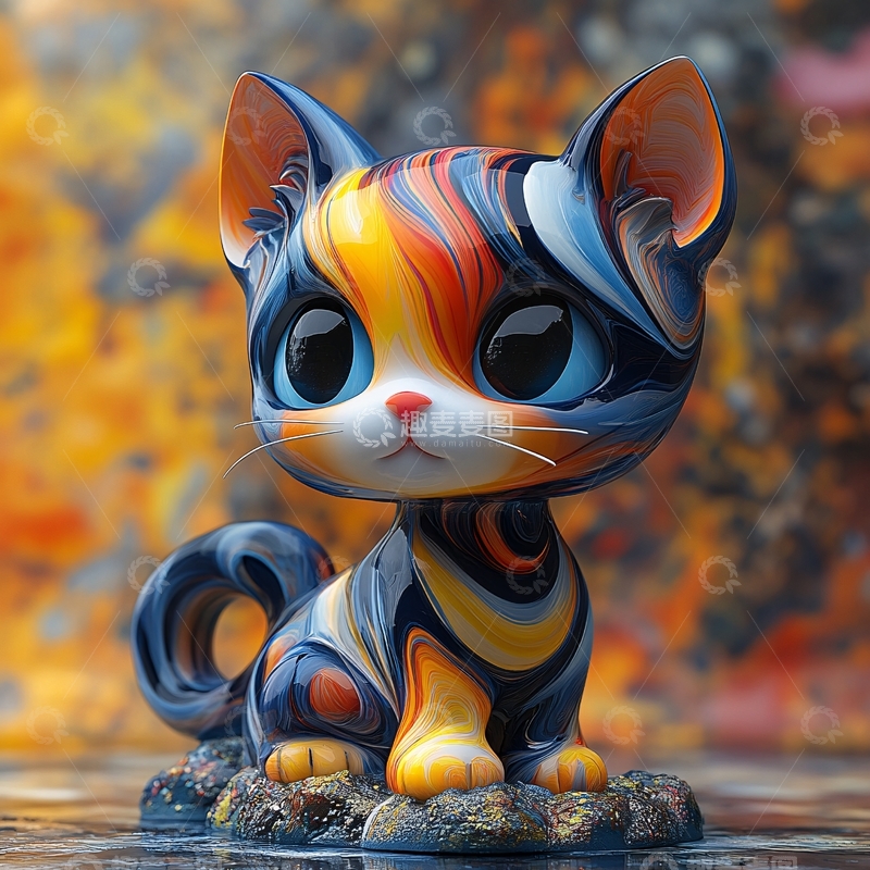 高清大图下载【趣麦麦图】卡通猫咪41