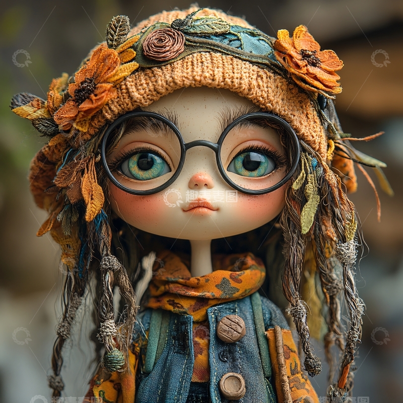 高清大图下载【趣麦麦图】泥塑头像