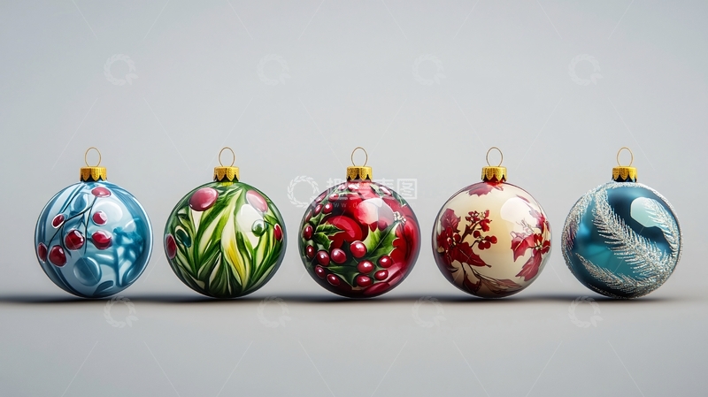 高清大图下载【趣麦麦图】-圣诞节装饰彩球7