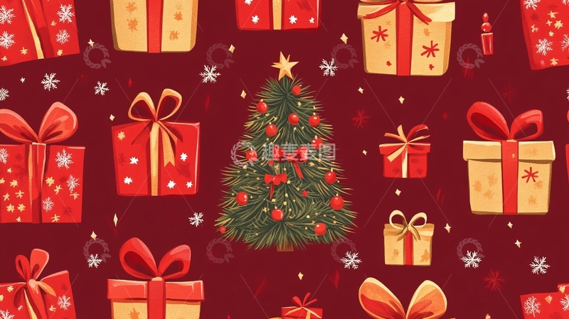 高清大图下载【趣麦麦图】壁纸圣诞节素材1
