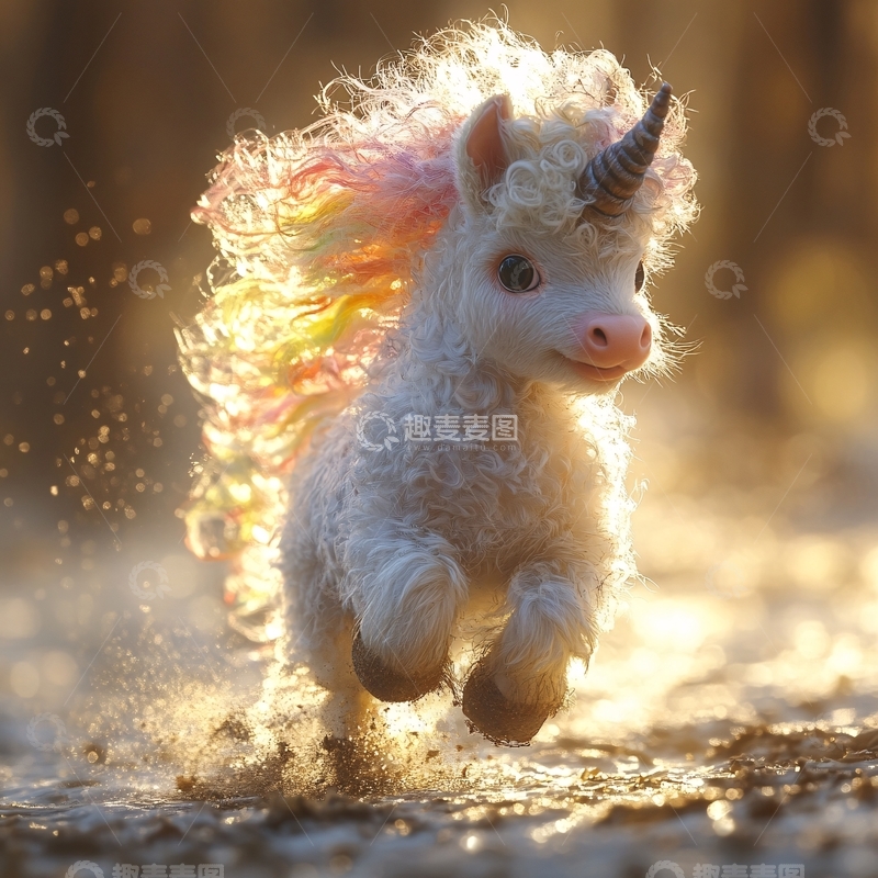 高清大图下载【趣麦麦图】阳光彩虹小白马2