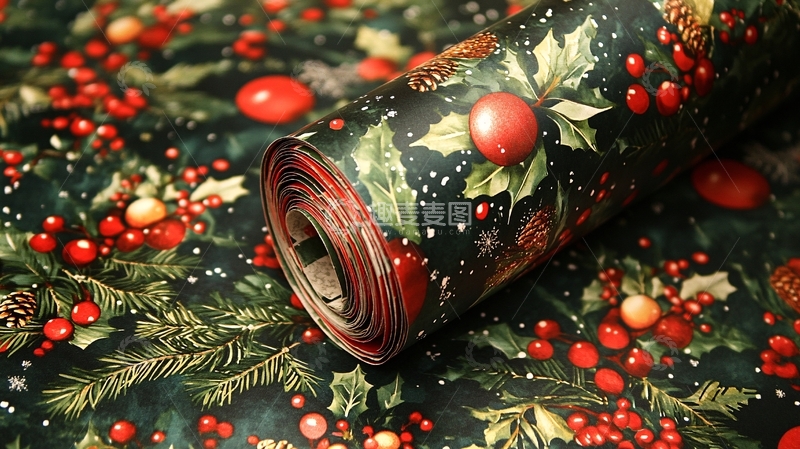 圣诞节包装纸3