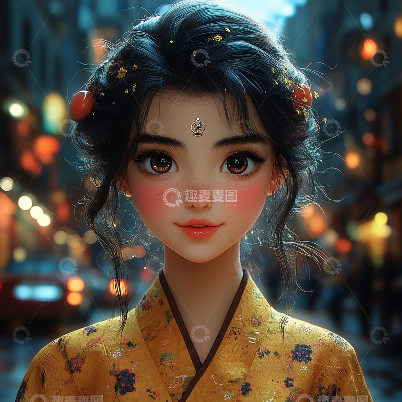 高清大图下载【趣麦麦图】写实人物插画6