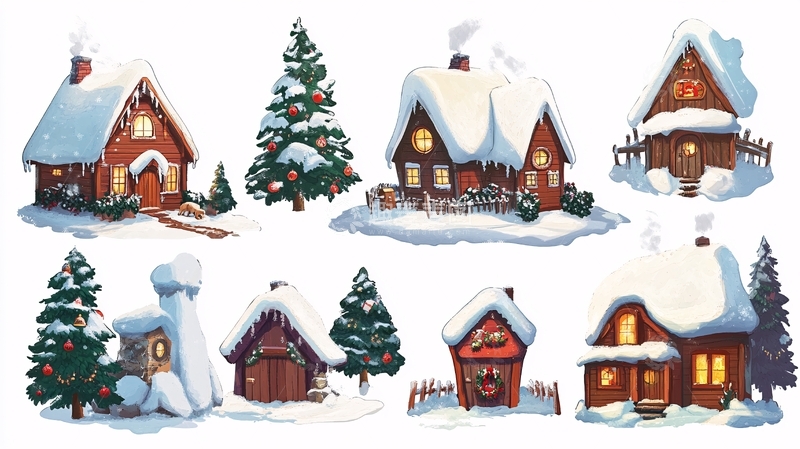 高清大图下载【趣麦麦图】雪景元素