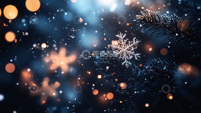 高清大图下载【趣麦麦图】唯美雪花9