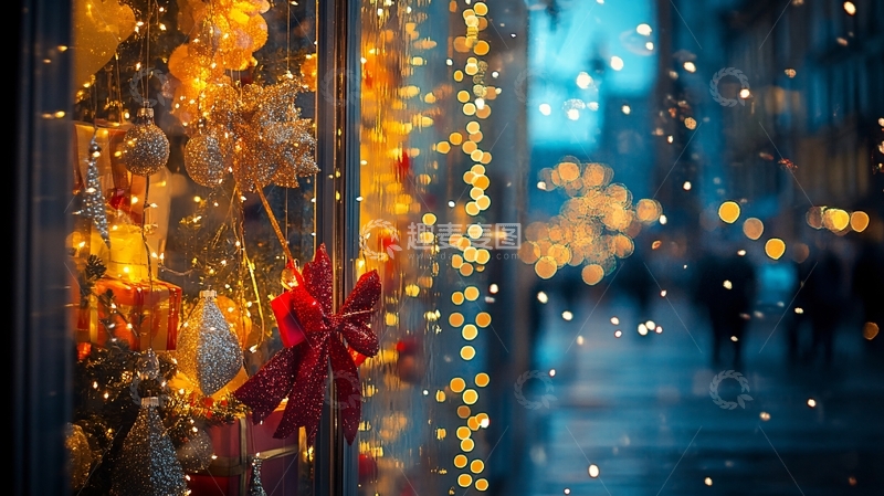 高清大图下载【趣麦麦图】圣诞装饰橱窗1