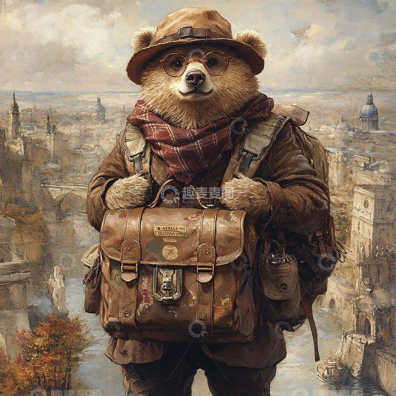 高清大图下载【趣麦麦图】英伦风欧美风格画