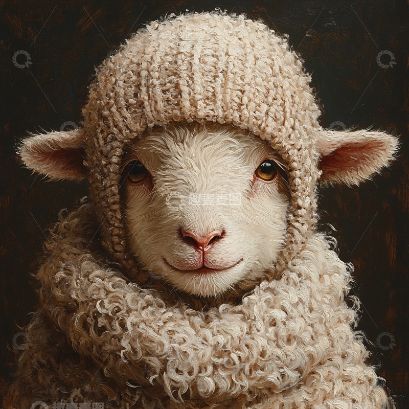 高清大图下载【趣麦麦图】写实白羊男孩