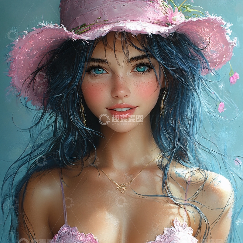 高清大图下载【趣麦麦图】写实人物插画2