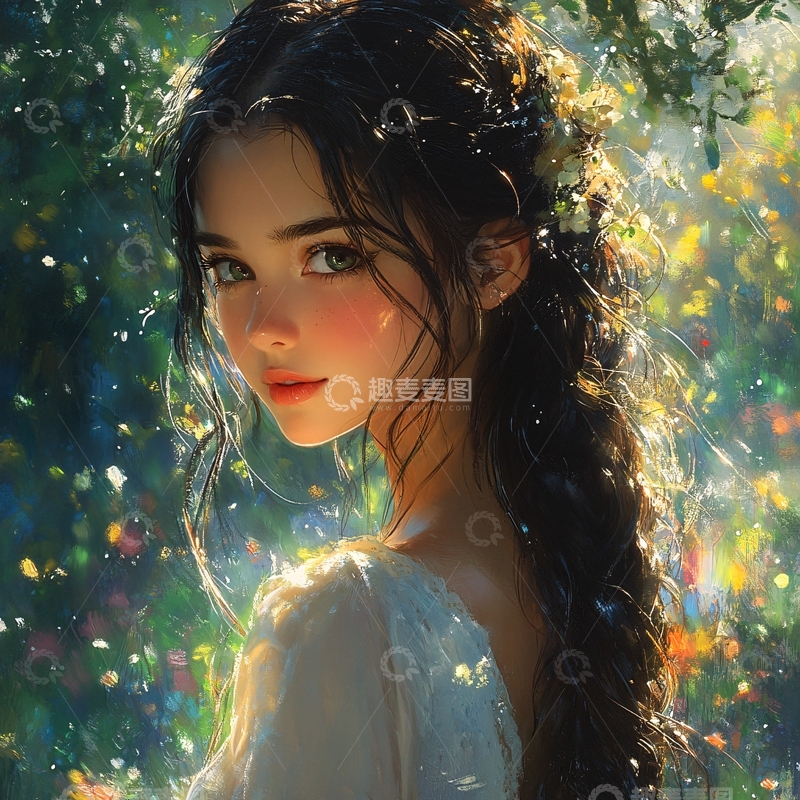 高清大图下载【趣麦麦图】厚涂头像1