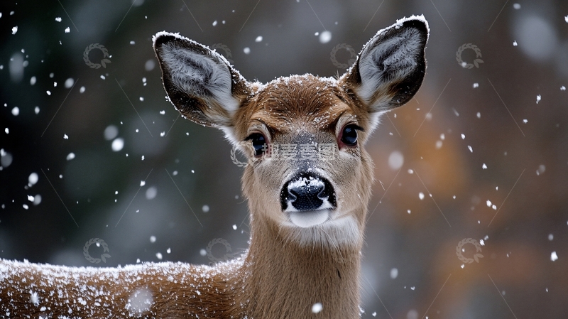 高清大图下载【趣麦麦图】唯美梅花鹿5