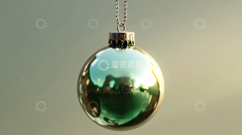 高清大图下载【趣麦麦图】挂绿水晶球