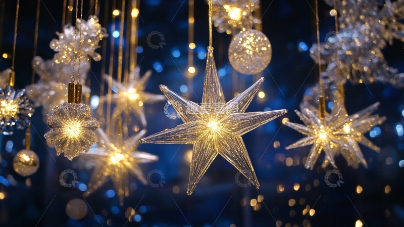 高清大图下载【趣麦麦图】蓝色星光壁纸1