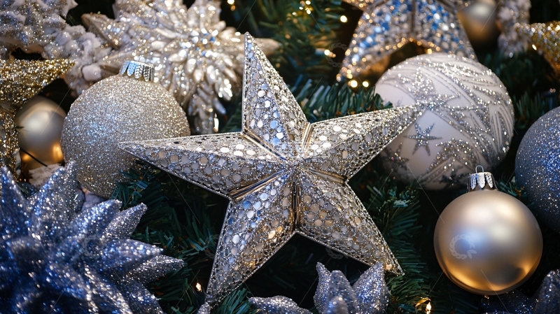 圣诞节圣诞树装饰场景1