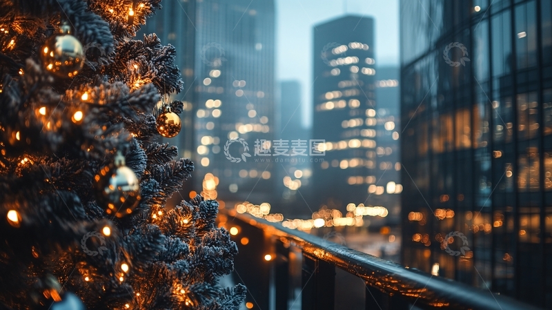 高清大图下载【趣麦麦图】城市新年气息