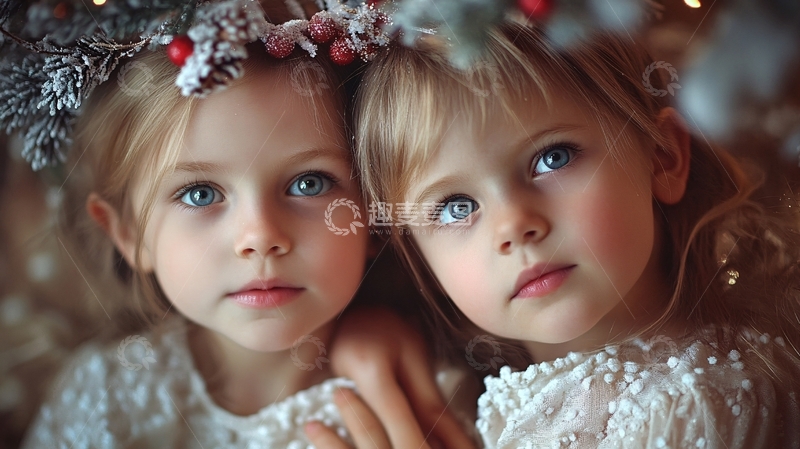 高清大图下载【趣麦麦图】双胞胎姑娘