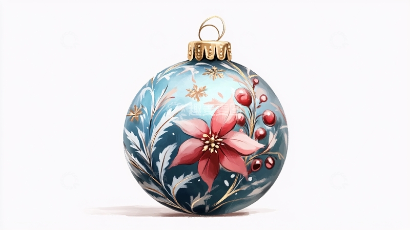 高清大图下载【趣麦麦图】-彩绘圣诞球1